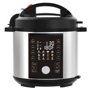 6-Qt 9-in-1 Electric Pressure Cooker, Slow Rice Steamer, Sauté, Yogurt Maker, Warmer & Sterilizer G2